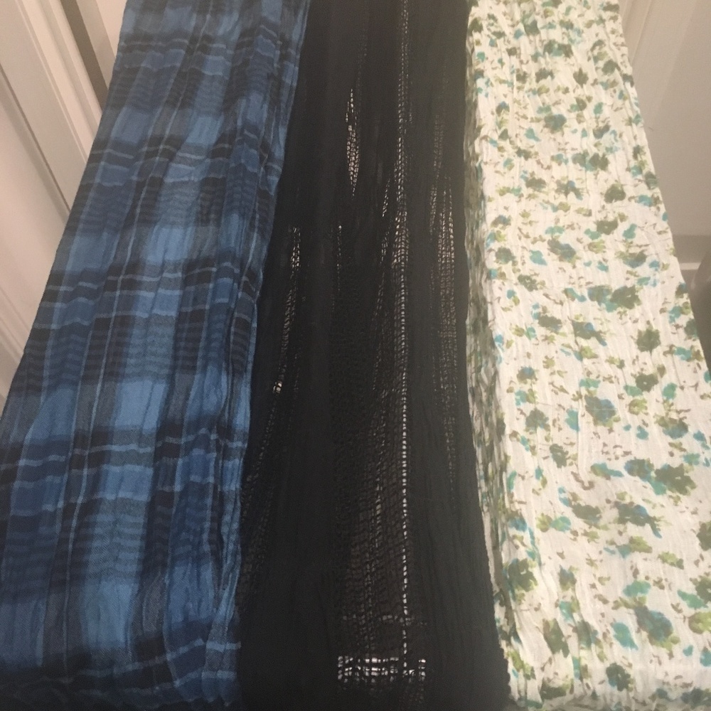 3 scarves